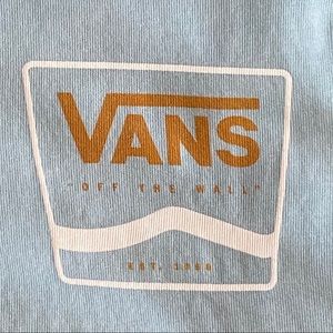 Vans Off The Wall classic light blue T-shirt